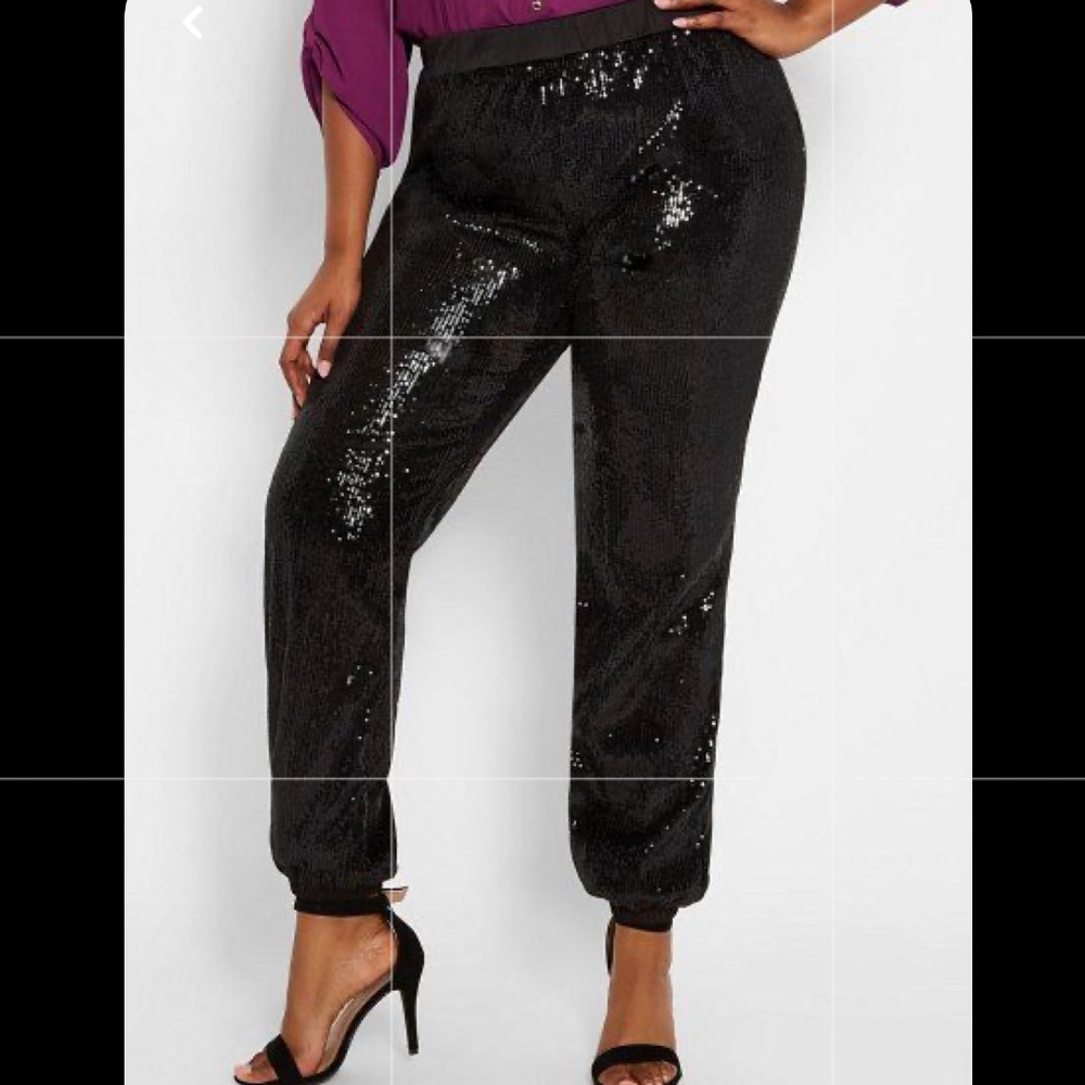 Ashley Stewart all over sequin jogger size 14/16W